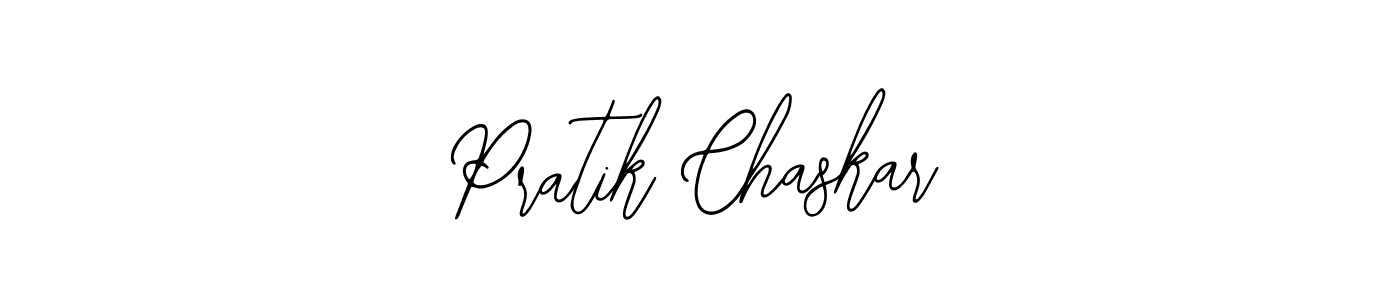 Use a signature maker to create a handwritten signature online. With this signature software, you can design (Bearetta-2O07w) your own signature for name Pratik Chaskar. Pratik Chaskar signature style 12 images and pictures png