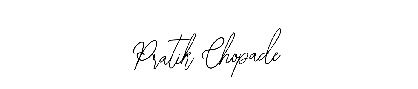 Pratik Chopade stylish signature style. Best Handwritten Sign (Bearetta-2O07w) for my name. Handwritten Signature Collection Ideas for my name Pratik Chopade. Pratik Chopade signature style 12 images and pictures png