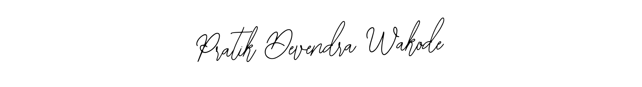 You should practise on your own different ways (Bearetta-2O07w) to write your name (Pratik Devendra Wakode) in signature. don't let someone else do it for you. Pratik Devendra Wakode signature style 12 images and pictures png