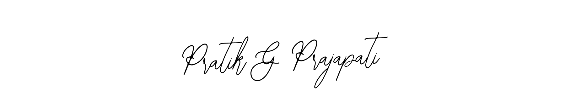 This is the best signature style for the Pratik G Prajapati name. Also you like these signature font (Bearetta-2O07w). Mix name signature. Pratik G Prajapati signature style 12 images and pictures png