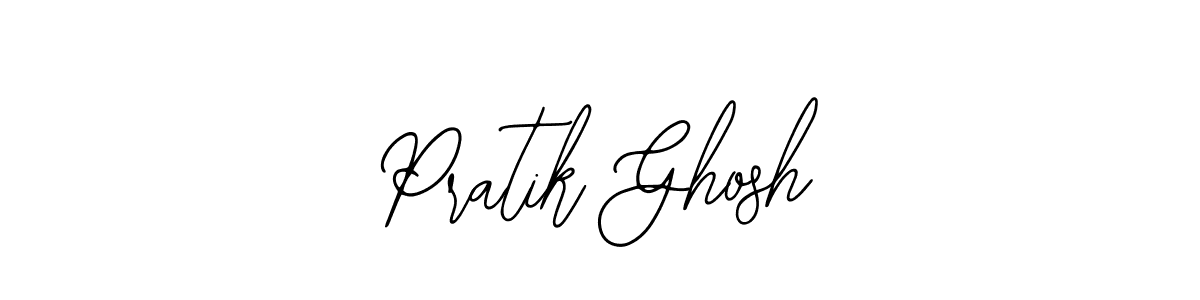 How to make Pratik Ghosh name signature. Use Bearetta-2O07w style for creating short signs online. This is the latest handwritten sign. Pratik Ghosh signature style 12 images and pictures png