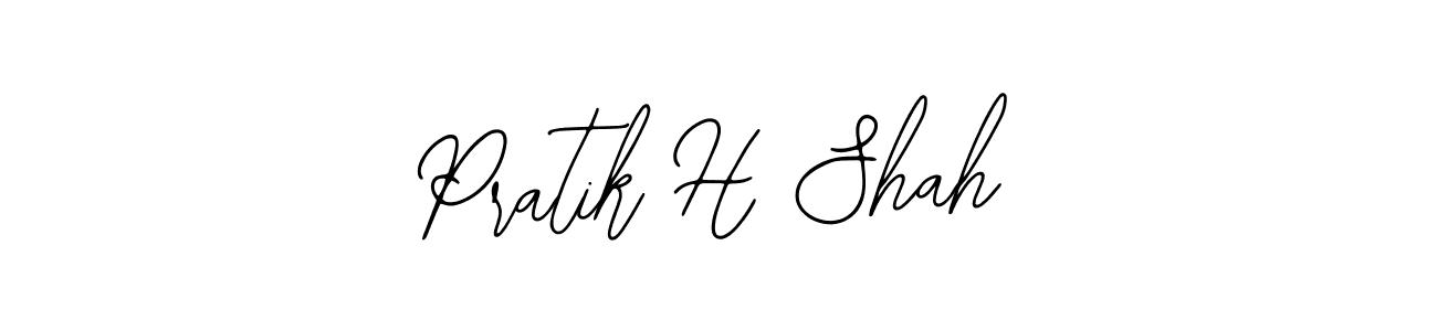 Design your own signature with our free online signature maker. With this signature software, you can create a handwritten (Bearetta-2O07w) signature for name Pratik H Shah. Pratik H Shah signature style 12 images and pictures png