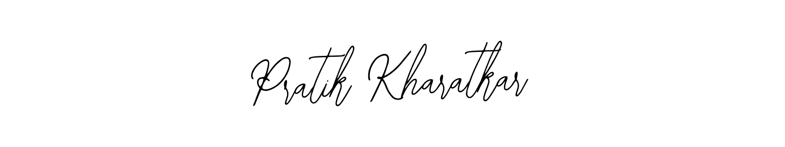 You should practise on your own different ways (Bearetta-2O07w) to write your name (Pratik Kharatkar) in signature. don't let someone else do it for you. Pratik Kharatkar signature style 12 images and pictures png