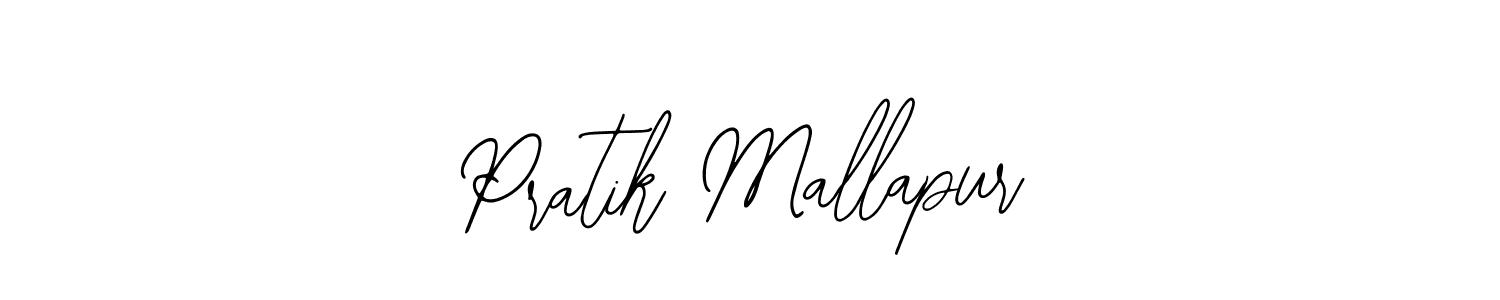 Design your own signature with our free online signature maker. With this signature software, you can create a handwritten (Bearetta-2O07w) signature for name Pratik Mallapur. Pratik Mallapur signature style 12 images and pictures png