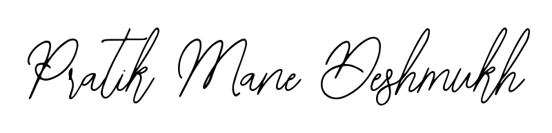 A sleek calligraphic signature for name Pratik Mane Deshmukh utilizing Bearetta-2O07w styling. Great for adding personal signatures to photos and art. Pratik Mane Deshmukh signature style 12 images and pictures png