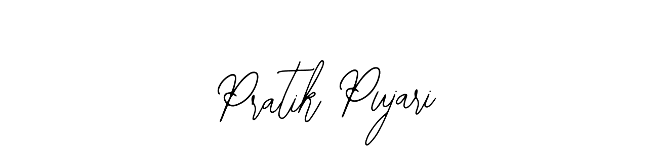 Bearetta-2O07w is a professional signature style that is perfect for those who want to add a touch of class to their signature. It is also a great choice for those who want to make their signature more unique. Get Pratik Pujari name to fancy signature for free. Pratik Pujari signature style 12 images and pictures png