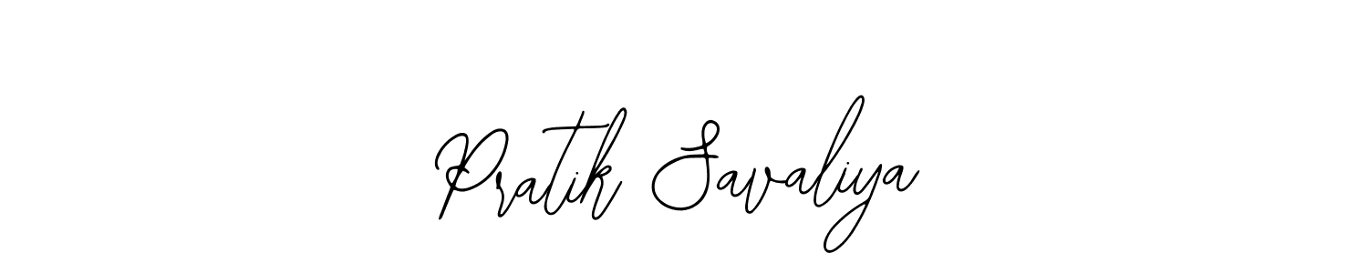 How to make Pratik Savaliya signature? Bearetta-2O07w is a professional autograph style. Create handwritten signature for Pratik Savaliya name. Pratik Savaliya signature style 12 images and pictures png