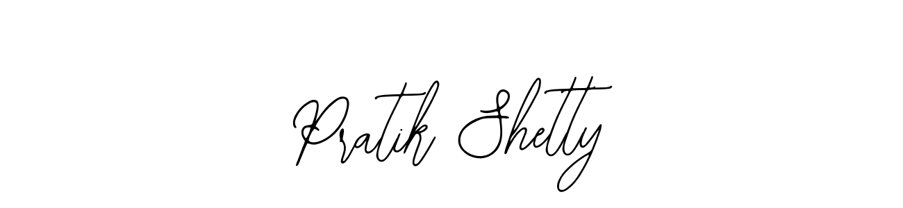 How to make Pratik Shetty name signature. Use Bearetta-2O07w style for creating short signs online. This is the latest handwritten sign. Pratik Shetty signature style 12 images and pictures png