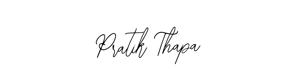How to make Pratik Thapa signature? Bearetta-2O07w is a professional autograph style. Create handwritten signature for Pratik Thapa name. Pratik Thapa signature style 12 images and pictures png