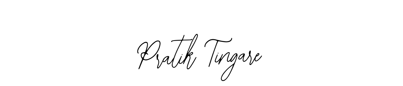 Use a signature maker to create a handwritten signature online. With this signature software, you can design (Bearetta-2O07w) your own signature for name Pratik Tingare. Pratik Tingare signature style 12 images and pictures png