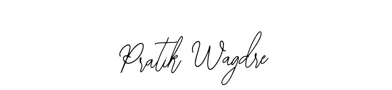 You should practise on your own different ways (Bearetta-2O07w) to write your name (Pratik Wagdre) in signature. don't let someone else do it for you. Pratik Wagdre signature style 12 images and pictures png