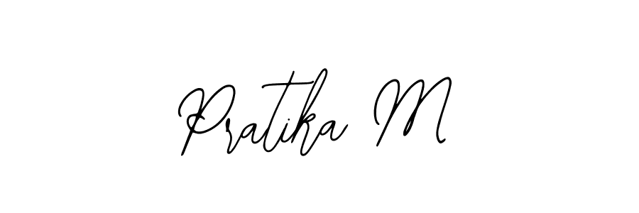 How to Draw Pratika M signature style? Bearetta-2O07w is a latest design signature styles for name Pratika M. Pratika M signature style 12 images and pictures png