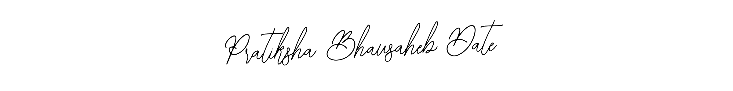 You should practise on your own different ways (Bearetta-2O07w) to write your name (Pratiksha Bhausaheb Date) in signature. don't let someone else do it for you. Pratiksha Bhausaheb Date signature style 12 images and pictures png