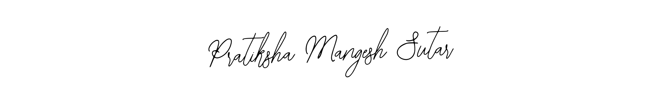 How to make Pratiksha Mangesh Sutar signature? Bearetta-2O07w is a professional autograph style. Create handwritten signature for Pratiksha Mangesh Sutar name. Pratiksha Mangesh Sutar signature style 12 images and pictures png