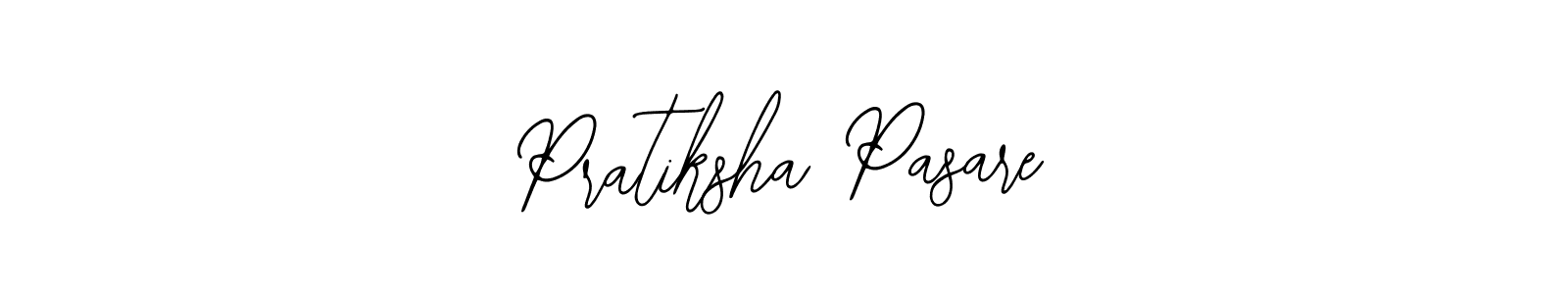 Bearetta-2O07w is a professional signature style that is perfect for those who want to add a touch of class to their signature. It is also a great choice for those who want to make their signature more unique. Get Pratiksha Pasare name to fancy signature for free. Pratiksha Pasare signature style 12 images and pictures png