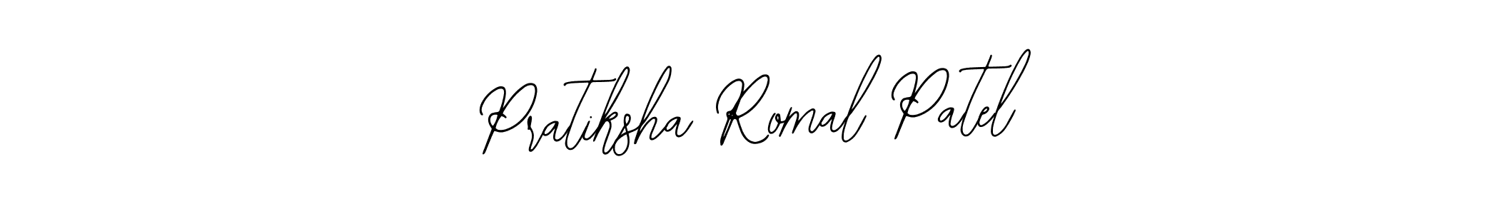 Similarly Bearetta-2O07w is the best handwritten signature design. Signature creator online .You can use it as an online autograph creator for name Pratiksha Romal Patel. Pratiksha Romal Patel signature style 12 images and pictures png