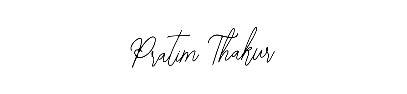 How to make Pratim Thakur name signature. Use Bearetta-2O07w style for creating short signs online. This is the latest handwritten sign. Pratim Thakur signature style 12 images and pictures png