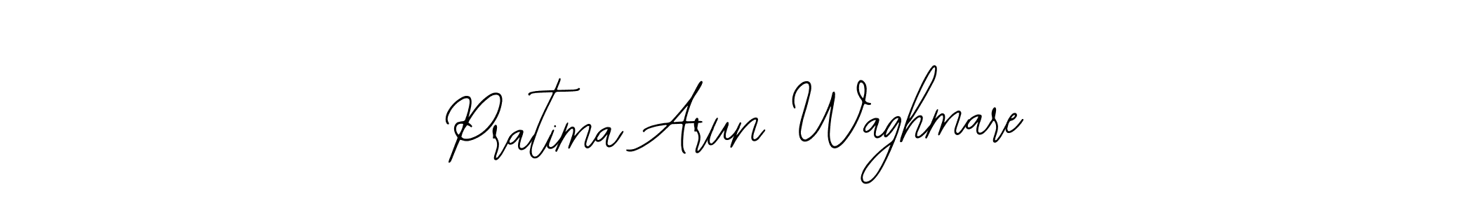 The best way (Bearetta-2O07w) to make a short signature is to pick only two or three words in your name. The name Pratima Arun Waghmare include a total of six letters. For converting this name. Pratima Arun Waghmare signature style 12 images and pictures png