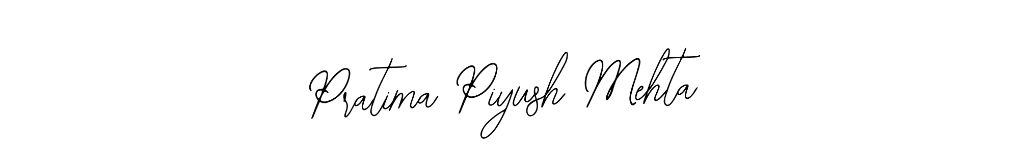 Pratima Piyush Mehta stylish signature style. Best Handwritten Sign (Bearetta-2O07w) for my name. Handwritten Signature Collection Ideas for my name Pratima Piyush Mehta. Pratima Piyush Mehta signature style 12 images and pictures png