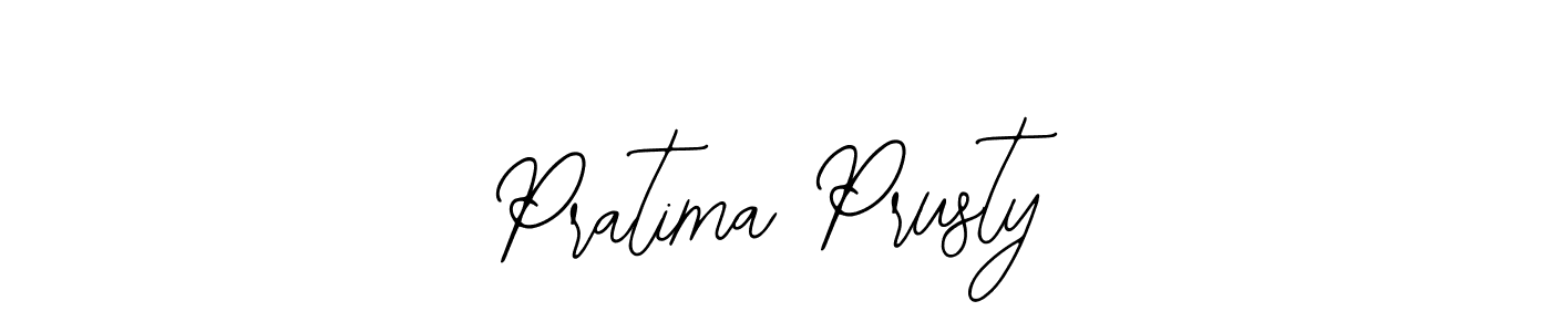 How to make Pratima Prusty name signature. Use Bearetta-2O07w style for creating short signs online. This is the latest handwritten sign. Pratima Prusty signature style 12 images and pictures png
