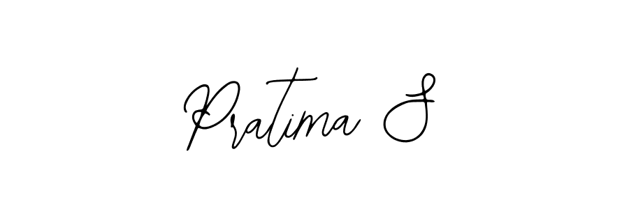 You should practise on your own different ways (Bearetta-2O07w) to write your name (Pratima S) in signature. don't let someone else do it for you. Pratima S signature style 12 images and pictures png