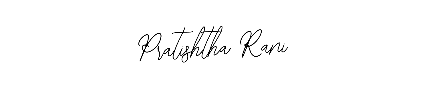 The best way (Bearetta-2O07w) to make a short signature is to pick only two or three words in your name. The name Pratishtha Rani include a total of six letters. For converting this name. Pratishtha Rani signature style 12 images and pictures png