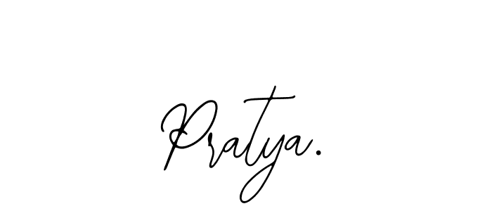 Create a beautiful signature design for name Pratya.. With this signature (Bearetta-2O07w) fonts, you can make a handwritten signature for free. Pratya. signature style 12 images and pictures png