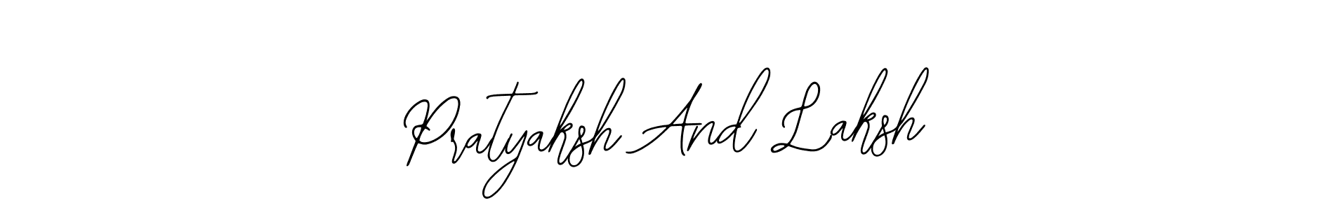 Make a beautiful signature design for name Pratyaksh And Laksh. With this signature (Bearetta-2O07w) style, you can create a handwritten signature for free. Pratyaksh And Laksh signature style 12 images and pictures png