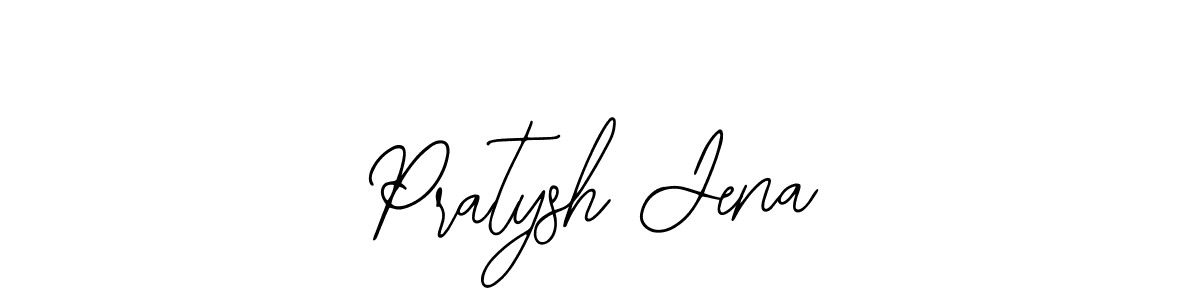 How to make Pratysh Jena name signature. Use Bearetta-2O07w style for creating short signs online. This is the latest handwritten sign. Pratysh Jena signature style 12 images and pictures png