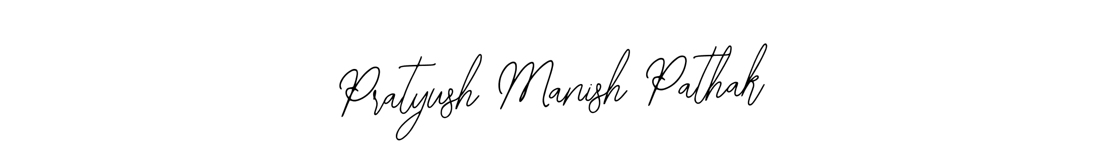 Use a signature maker to create a handwritten signature online. With this signature software, you can design (Bearetta-2O07w) your own signature for name Pratyush Manish Pathak. Pratyush Manish Pathak signature style 12 images and pictures png