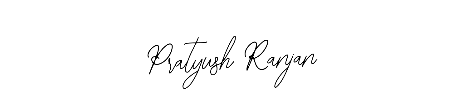 Bearetta-2O07w is a professional signature style that is perfect for those who want to add a touch of class to their signature. It is also a great choice for those who want to make their signature more unique. Get Pratyush Ranjan name to fancy signature for free. Pratyush Ranjan signature style 12 images and pictures png
