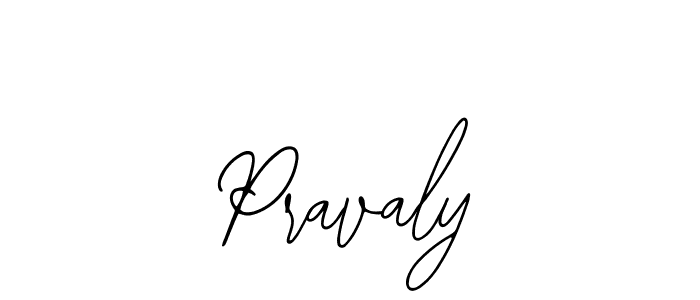 Use a signature maker to create a handwritten signature online. With this signature software, you can design (Bearetta-2O07w) your own signature for name Pravaly. Pravaly signature style 12 images and pictures png