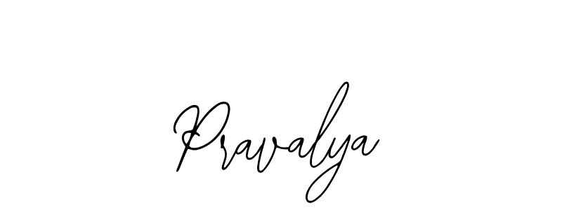 Pravalya stylish signature style. Best Handwritten Sign (Bearetta-2O07w) for my name. Handwritten Signature Collection Ideas for my name Pravalya. Pravalya signature style 12 images and pictures png