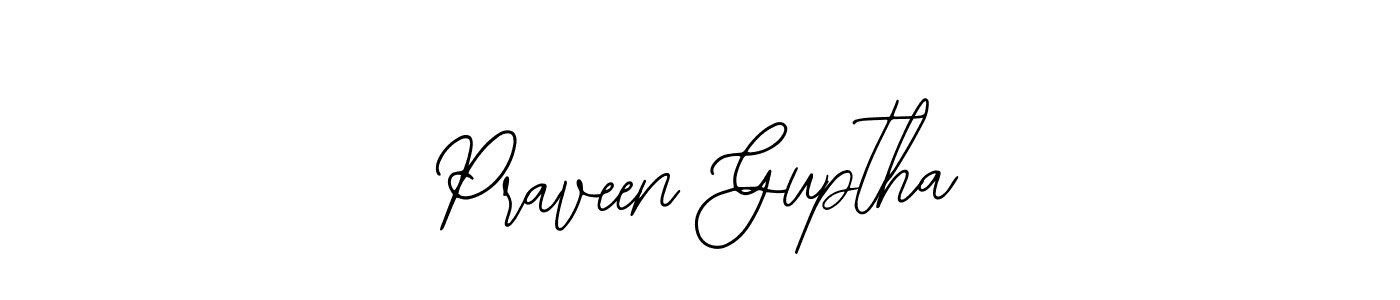 Make a beautiful signature design for name Praveen Guptha. Use this online signature maker to create a handwritten signature for free. Praveen Guptha signature style 12 images and pictures png