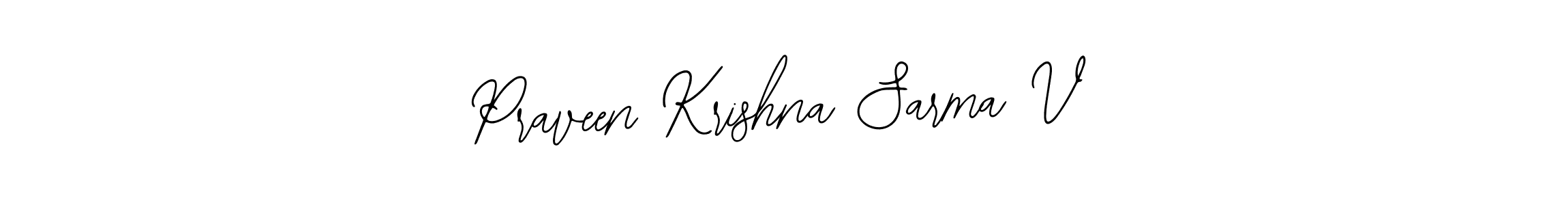 Praveen Krishna Sarma V stylish signature style. Best Handwritten Sign (Bearetta-2O07w) for my name. Handwritten Signature Collection Ideas for my name Praveen Krishna Sarma V. Praveen Krishna Sarma V signature style 12 images and pictures png