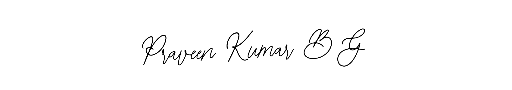 See photos of Praveen Kumar B G official signature by Spectra . Check more albums & portfolios. Read reviews & check more about Bearetta-2O07w font. Praveen Kumar B G signature style 12 images and pictures png