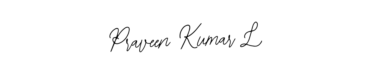 Also You can easily find your signature by using the search form. We will create Praveen Kumar L name handwritten signature images for you free of cost using Bearetta-2O07w sign style. Praveen Kumar L signature style 12 images and pictures png