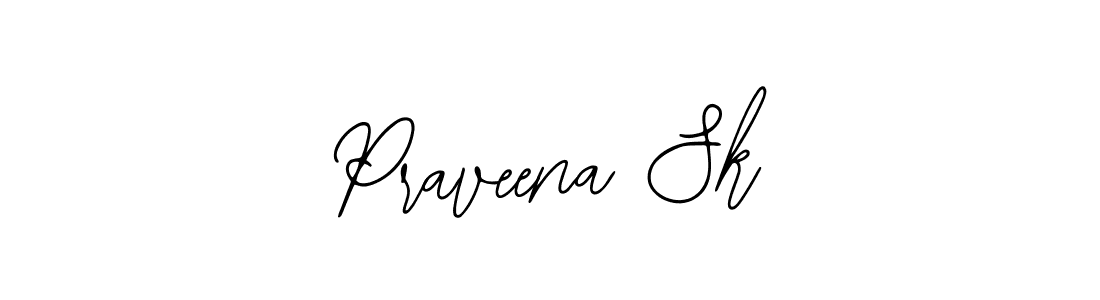 The best way (Bearetta-2O07w) to make a short signature is to pick only two or three words in your name. The name Praveena Sk include a total of six letters. For converting this name. Praveena Sk signature style 12 images and pictures png