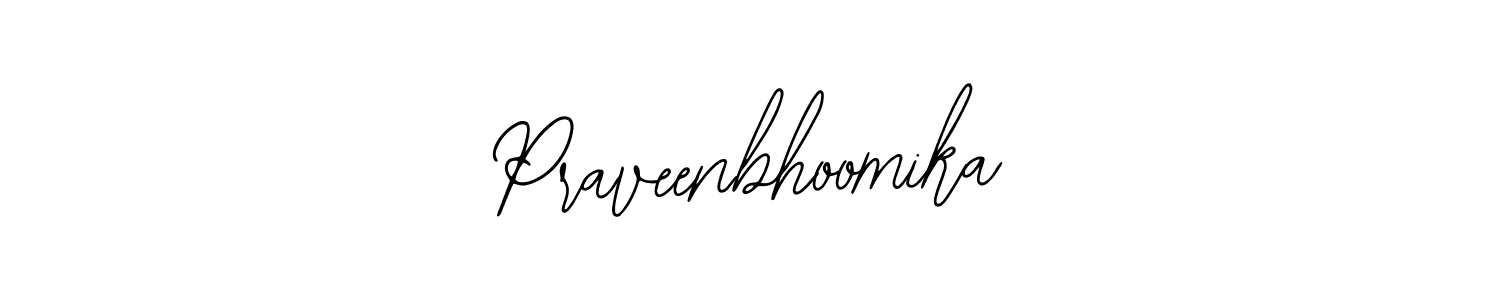 Also we have Praveenbhoomika name is the best signature style. Create professional handwritten signature collection using Bearetta-2O07w autograph style. Praveenbhoomika signature style 12 images and pictures png