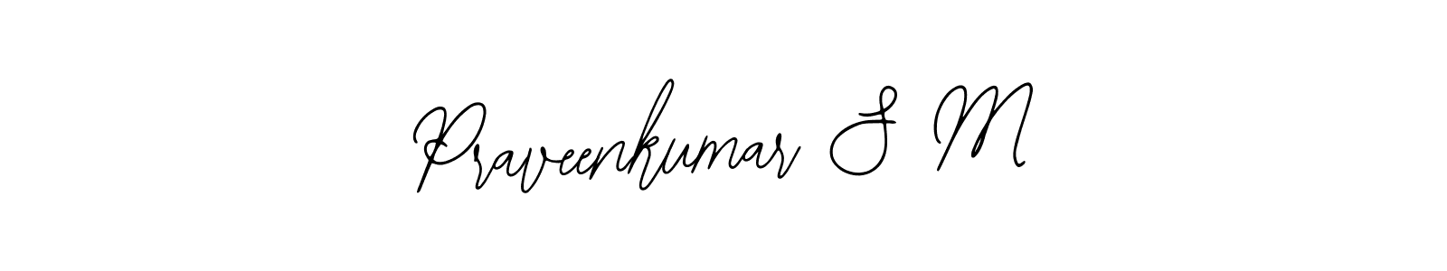 Also we have Praveenkumar S M name is the best signature style. Create professional handwritten signature collection using Bearetta-2O07w autograph style. Praveenkumar S M signature style 12 images and pictures png