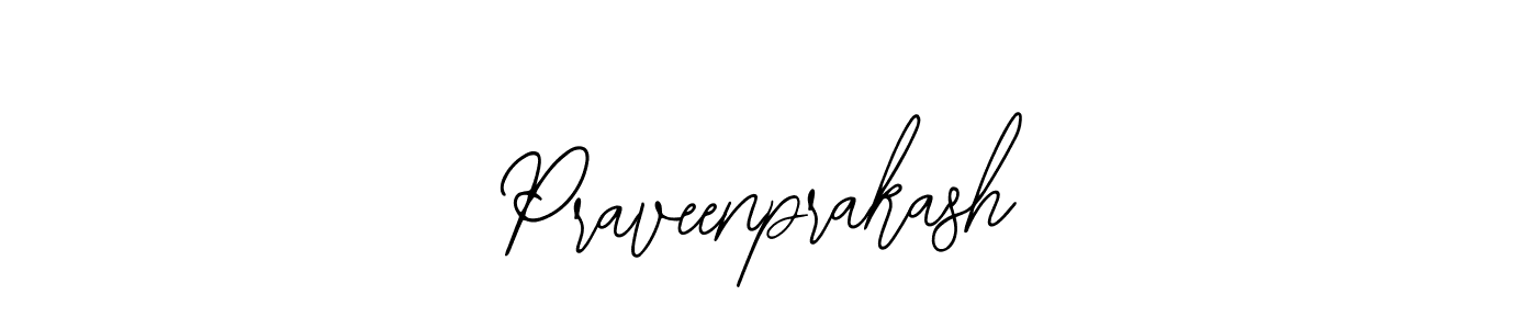 How to make Praveenprakash name signature. Use Bearetta-2O07w style for creating short signs online. This is the latest handwritten sign. Praveenprakash signature style 12 images and pictures png