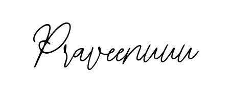Get inspired by this graceful Bearetta-2O07w signature style for name Praveenuuu. Smooth loops and balanced proportions for everyday use. Praveenuuu signature style 12 images and pictures png