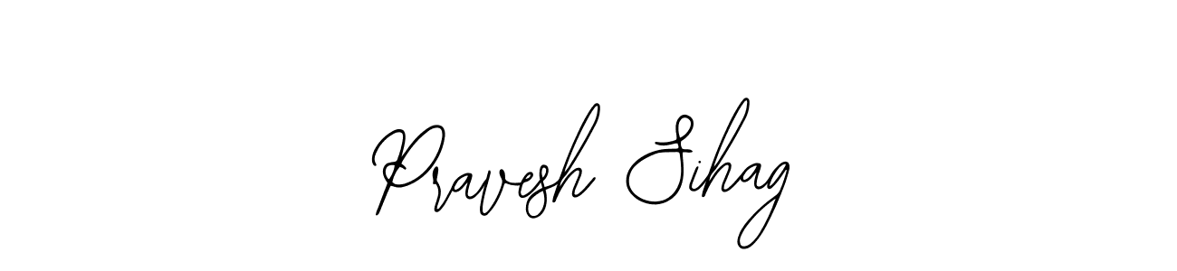 if you are searching for the best signature style for your name Pravesh Sihag. so please give up your signature search. here we have designed multiple signature styles  using Bearetta-2O07w. Pravesh Sihag signature style 12 images and pictures png