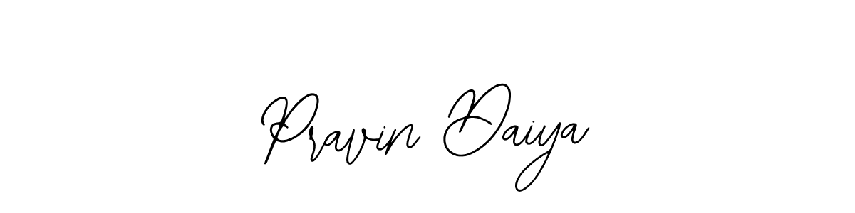 Use a signature maker to create a handwritten signature online. With this signature software, you can design (Bearetta-2O07w) your own signature for name Pravin Daiya. Pravin Daiya signature style 12 images and pictures png