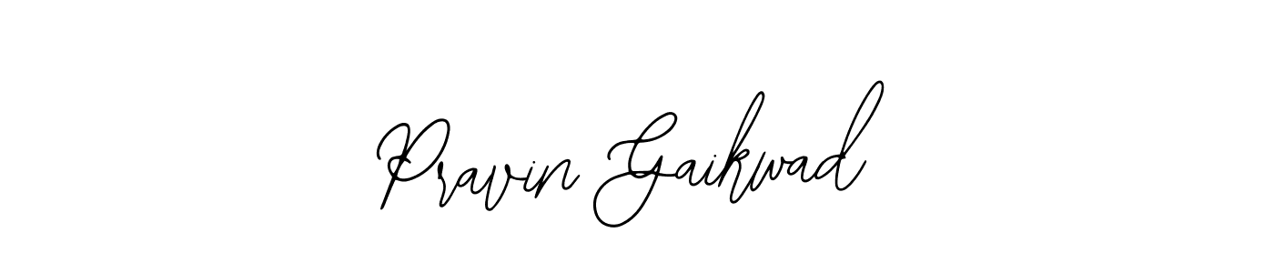 How to make Pravin Gaikwad name signature. Use Bearetta-2O07w style for creating short signs online. This is the latest handwritten sign. Pravin Gaikwad signature style 12 images and pictures png