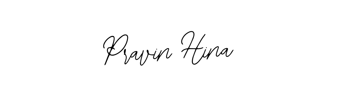 How to Draw Pravin Hina signature style? Bearetta-2O07w is a latest design signature styles for name Pravin Hina. Pravin Hina signature style 12 images and pictures png