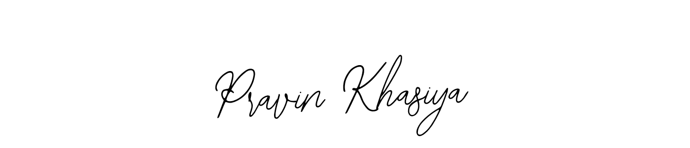 Make a beautiful signature design for name Pravin Khasiya. Use this online signature maker to create a handwritten signature for free. Pravin Khasiya signature style 12 images and pictures png