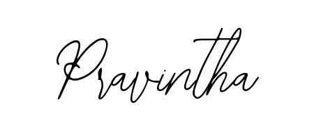 How to make Pravintha name signature. Use Bearetta-2O07w style for creating short signs online. This is the latest handwritten sign. Pravintha signature style 12 images and pictures png