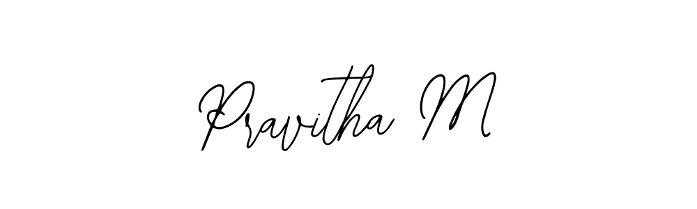 Design your own signature with our free online signature maker. With this signature software, you can create a handwritten (Bearetta-2O07w) signature for name Pravitha M. Pravitha M signature style 12 images and pictures png