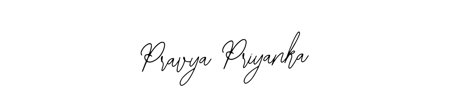 You should practise on your own different ways (Bearetta-2O07w) to write your name (Pravya Priyanka) in signature. don't let someone else do it for you. Pravya Priyanka signature style 12 images and pictures png